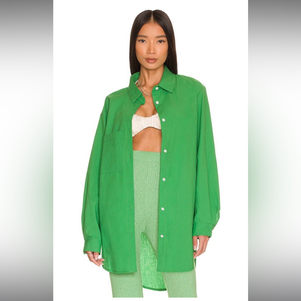 Sndys Green Button Down